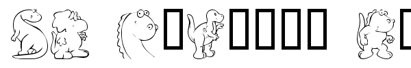 KR Nicky's Dinos font preview